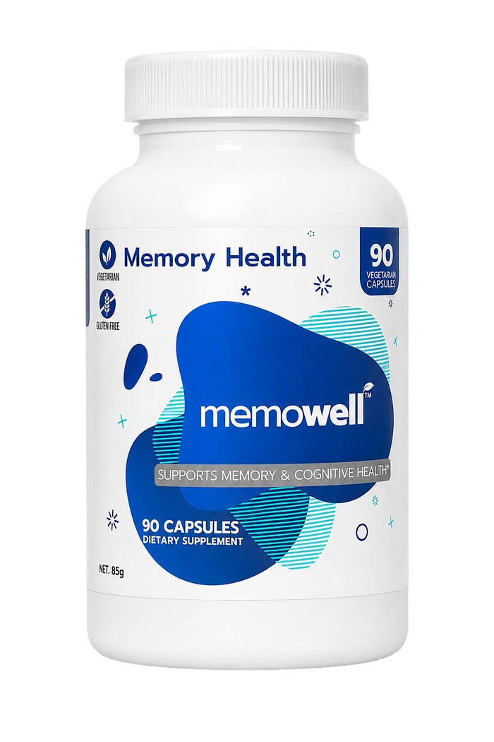 Memowell® لدعم الصحة المعرفية والذاكرة – 90 كبسولة
